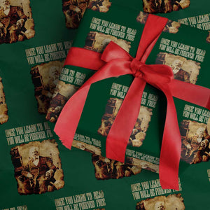 Frederick Douglass Quote Wrapping Paper Roll Once You Learn to Read TS14 Green Print Your Wear