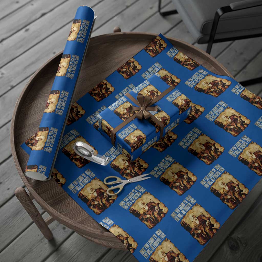 Frederick Douglass Quote Wrapping Paper Roll Once You Learn to Read TS14 Blue Print Your Wear