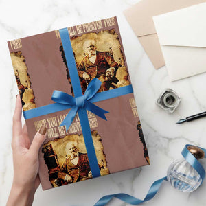 Frederick Douglass Quote Wrapping Paper Roll Once You Learn to Read TS14 Mocha Print Your Wear