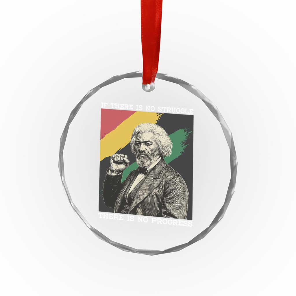 Frederick Douglass Struggle And Progress Crystal Glass Ornament Inspirational Black History TS12 Print Your Wear