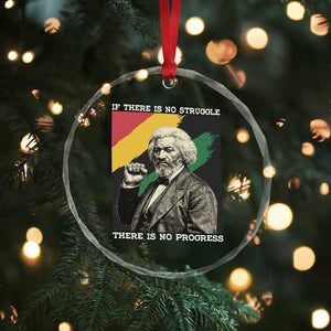 Frederick Douglass Struggle And Progress Crystal Glass Ornament Inspirational Black History TS12 Print Your Wear