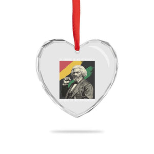 Frederick Douglass Struggle And Progress Heart Crystal Glass Ornament Inspirational Black History TS12 Print Your Wear