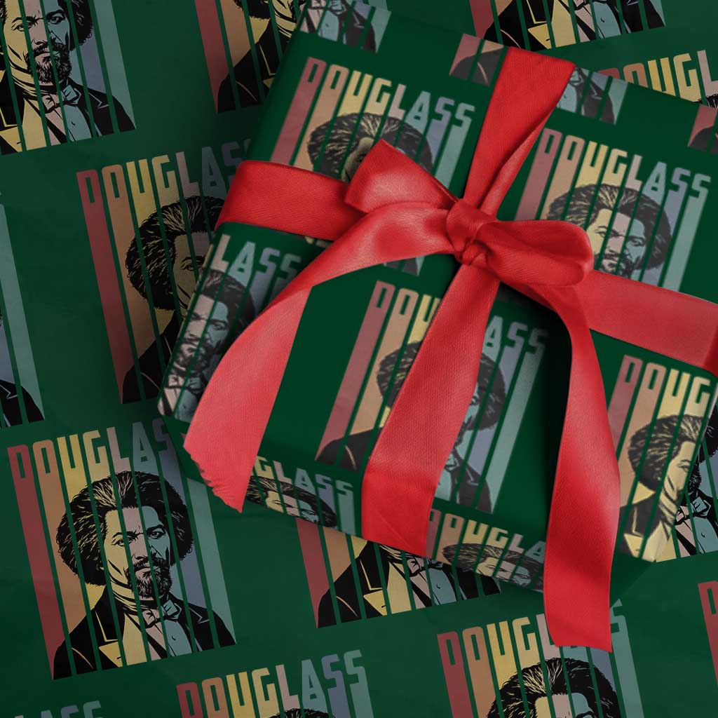Frederick Douglass Wrapping Paper Roll American Black History TS14 Green Print Your Wear
