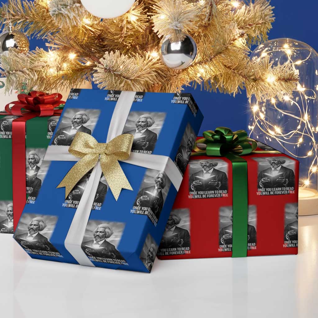 Frederick Douglass Wrapping Paper Roll Once You Learn To Read You Will Be Forever Free TS12 Print Your Wear