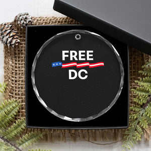 Free DC Crystal Glass Ornament Defend Washington D.C. Statehood Rights TS02 Print Your Wear