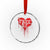 Free DC Graffiti Dripping Heart Graphic Crystal Glass Ornament Washington DC Pride Political Satire TS02 Transparent Glass 3'' Circle Print Your Wear