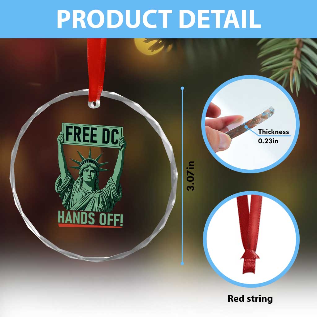 Free DC Hands Off Crystal Glass Ornament Statue of Liberty for Washington D.C. Rights TS02 Print Your Wear