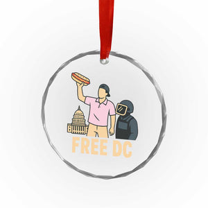 Free DC Sandwich Guy Crystal Glass Ornament Washington DC Pride Political Satire TS02 Print Your Wear
