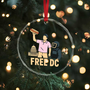 Free DC Sandwich Guy Crystal Glass Ornament Washington DC Pride Political Satire TS02 Print Your Wear