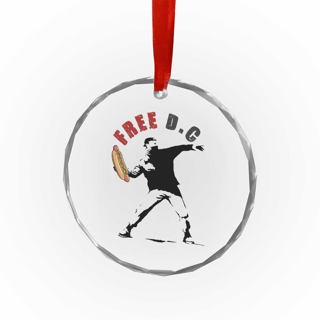 Free DC Sandwich Toss Crystal Glass Ornament Washington DC Political Satire TS02 Print Your Wear