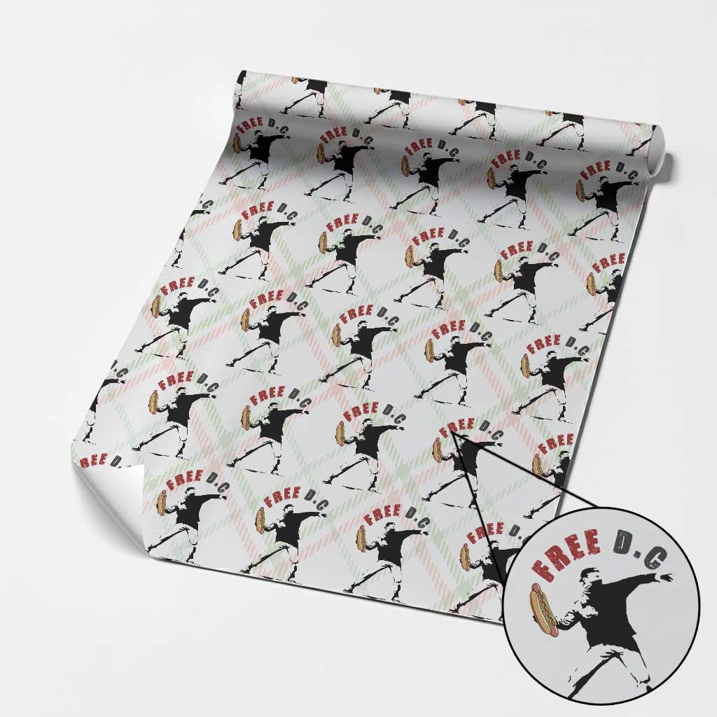 Free DC Sandwich Toss Wrapping Paper Roll Washington DC Political Satire TS02 Christmas Plaid Print Your Wear