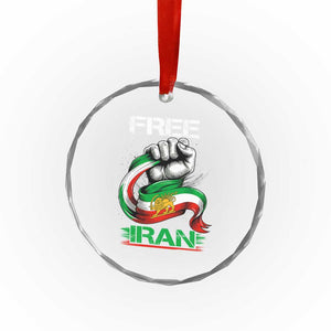 Free Iran Crystal Glass Ornament Iran Lion Sun Flag Fist TS10 Print Your Wear