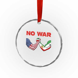 Free Iran Crystal Glass Ornament No War Support Iranian Freedom TS14 Print Your Wear