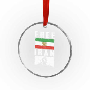 Free Iran Crystal Glass Ornament Support Iranian Freedom TS14 Print Your Wear