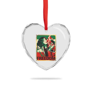 Free Iran Protest Heart Crystal Glass Ornament Support Women Life Freedom Statement TS11 Print Your Wear