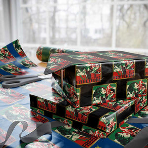 Free Iran Protest Wrapping Paper Roll Support Women Life Freedom Statement TS11 Black Print Your Wear