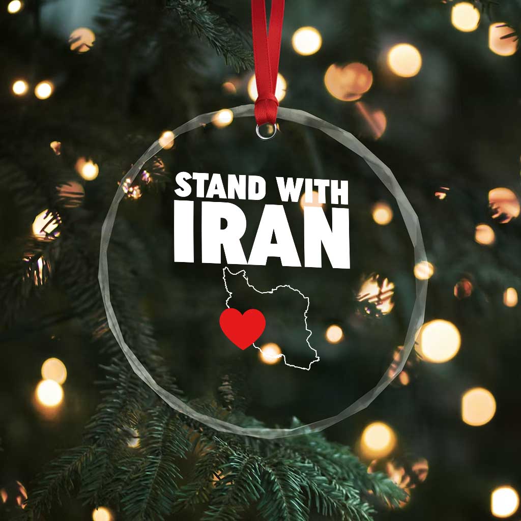Free Iran Support Iranian MIGA Crystal Glass Ornament TS14 Print Your Wear