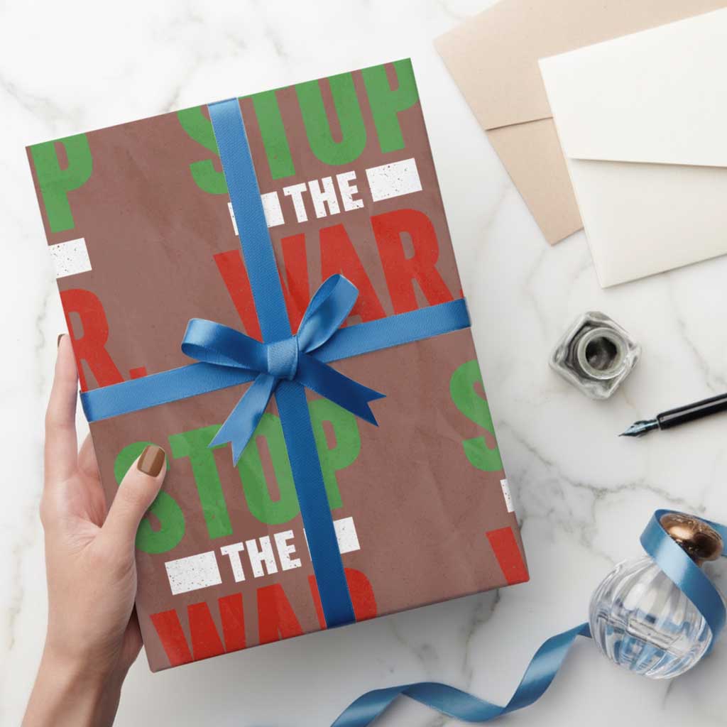 Free Iran Support Iranian MIGA Wrapping Paper Roll Stop The War TS14 Mocha Print Your Wear