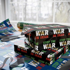 Free Iran Support Iranian MIGA Wrapping Paper Roll Stop The War In Iran TS14 Black Print Your Wear