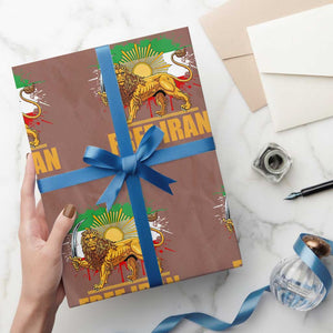 Free Iran Wrapping Paper Roll Iran Flag Lion And Sun Persian Pride Iranian Protests TS11 Mocha Print Your Wear