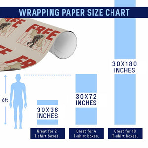 Free Iran Wrapping Paper Roll Iranian Freedom Memorial Hamid Mahdavi Tribute TS14 Print Your Wear