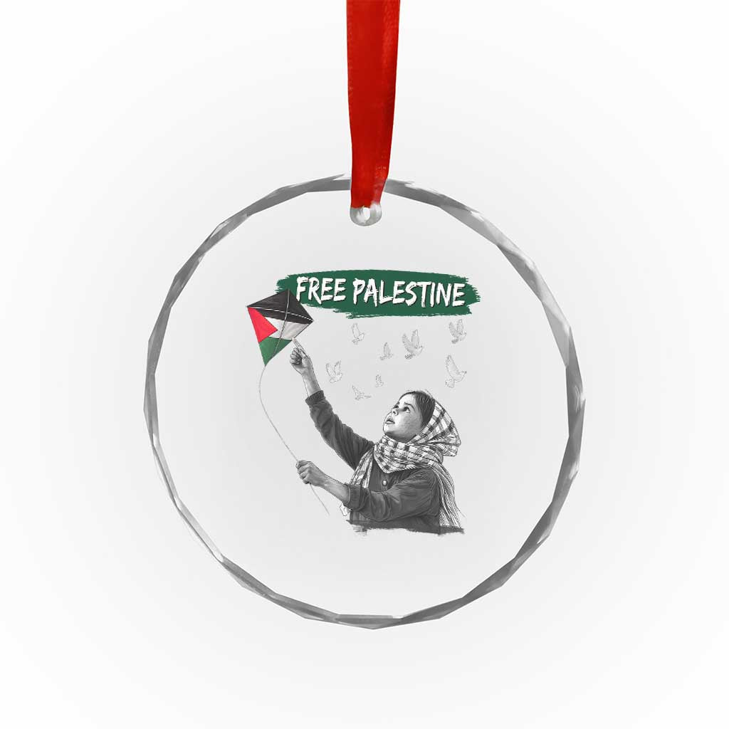 Free Palestine Crystal Glass Ornament Gaza Palestinian Flag TS10 Print Your Wear