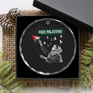 Free Palestine Crystal Glass Ornament Gaza Palestinian Flag TS10 Print Your Wear
