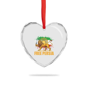 Free Persian Heart Crystal Glass Ornament Iran Flag Lion And Sun Persian Pride Iranian Protests TS11 Print Your Wear