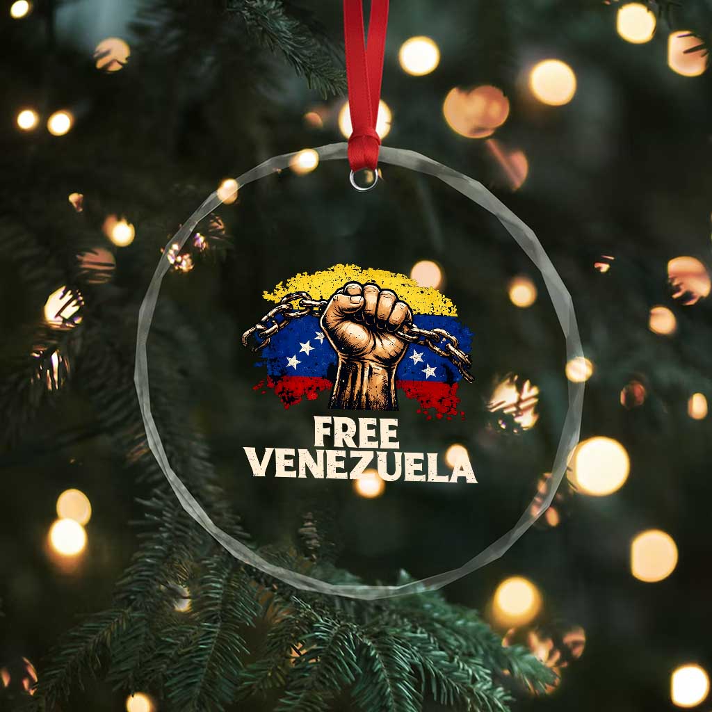 Free Venezuela Flag Chain Breaker Crystal Glass Ornament Powerful Liberation for Liberation Supporters TS02 Print Your Wear