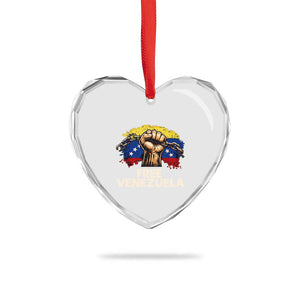 Free Venezuela Flag Chain Breaker Heart Crystal Glass Ornament Powerful Liberation for Liberation Supporters TS02 Print Your Wear
