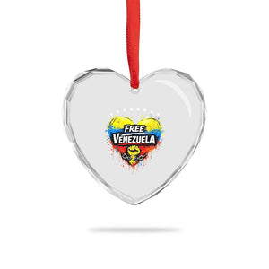 Free Venezuela Heart Crystal Glass Ornament Freedom Venezuelan Flag Hand Fist Graphic TS11 Print Your Wear
