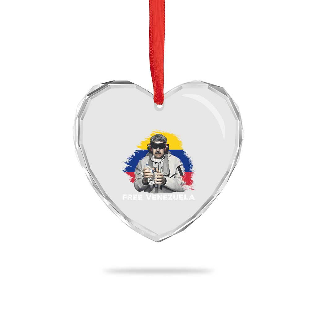 Free Venezuela Maduro Heart Crystal Glass Ornament Political Satire TS02 Print Your Wear