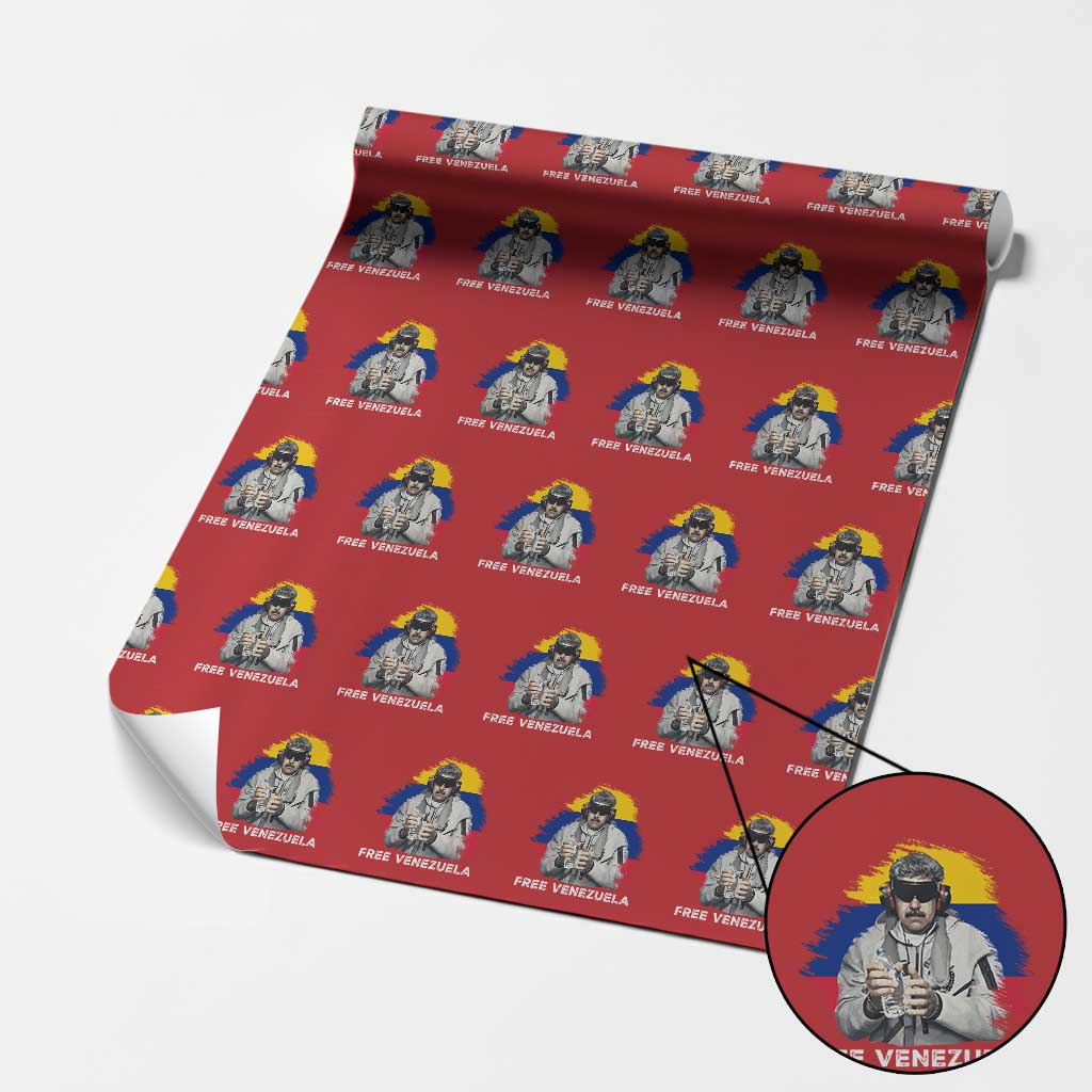 Free Venezuela Maduro Wrapping Paper Roll Political Satire TS02 Red Print Your Wear