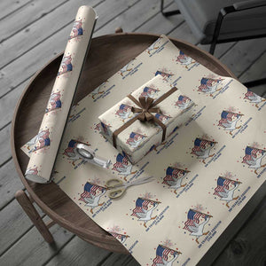 Freedom 250th Anniversary Wrapping Paper Roll Funny 4th Of July Silly Goose