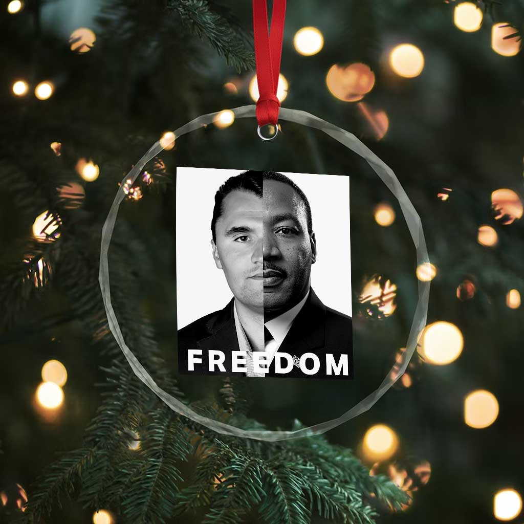 Freedom Charlie Kirk Crystal Glass Ornament Martin Luther King Jr TS14 Print Your Wear