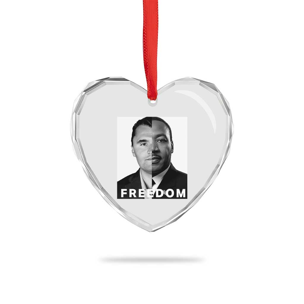 Freedom Charlie Kirk Heart Crystal Glass Ornament Martin Luther King Jr TS14 Print Your Wear