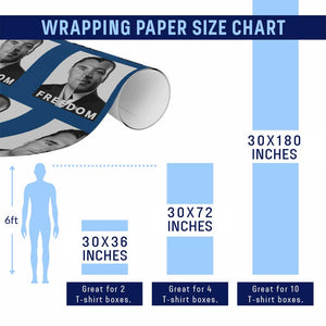 Freedom Charlie Kirk Wrapping Paper Roll Martin Luther King Jr TS14 Print Your Wear