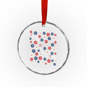 Freedom Democracy Truth Crystal Glass Ornament Patriotic Floral TS12 Print Your Wear
