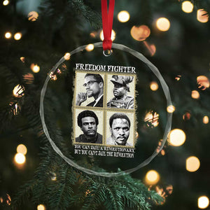 Freedom Fighters Heritage Crystal Glass Ornament Malcolm X Marcus Garvey Huey P Newton Steve Biko Revolution TS02 Print Your Wear