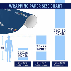 Freedom For Venezuela Wrapping Paper Roll Venezuelan Flag Eight Stars Bandera TS11 Print Your Wear
