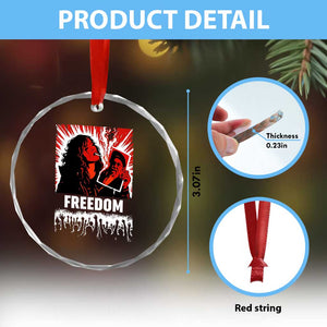 Freedom Iran Women Revolution 2026 Crystal Glass Ornament Lighting Cigarette with Burning Portrait Graphic TS02 Print Your Wear