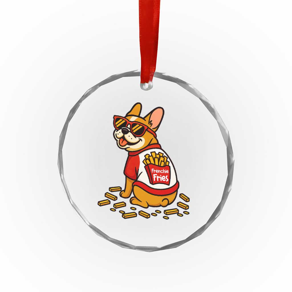 Frenchie Fries Crystal Glass Ornament Funny French Bulldog Lover Gift TS12 Print Your Wear