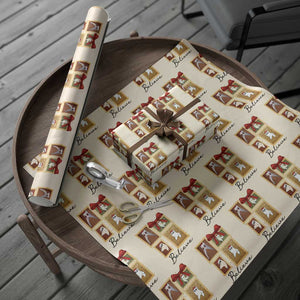 Fresno Nightcrawler Cryptid Christmas Believe Gift Wrapping Paper Roll TS12 Beige Print Your Wear