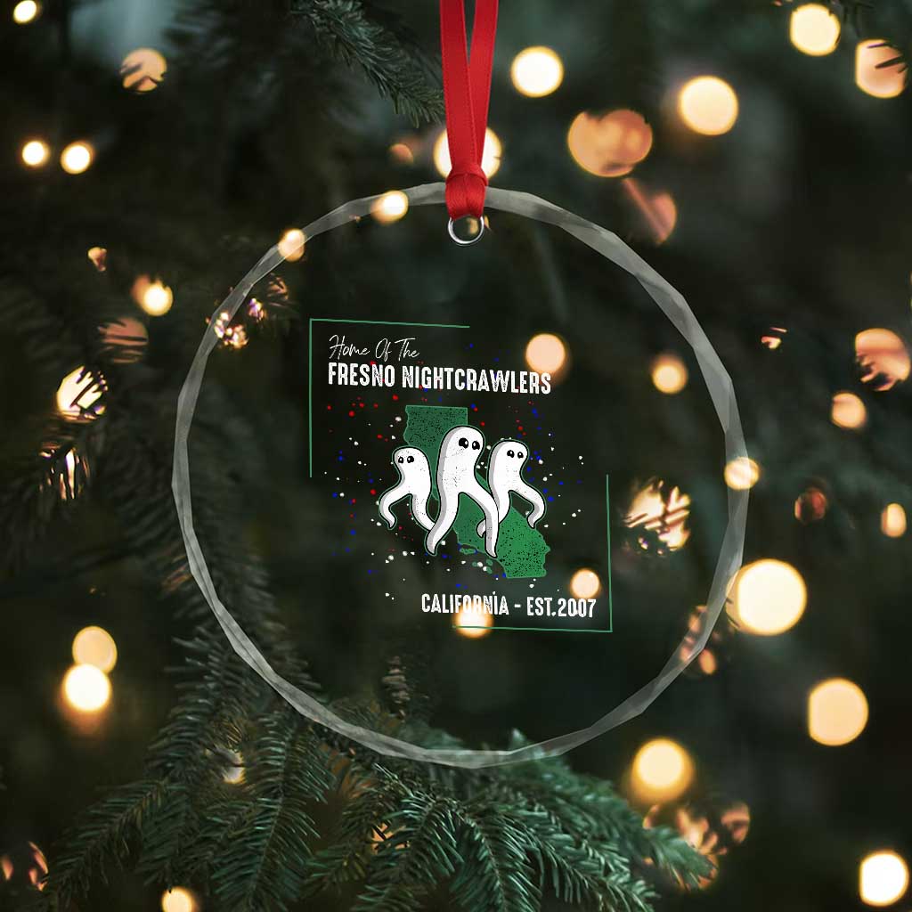 Fresno Nightcrawlers Crystal Glass Ornament Home Of California Cryptid Gift TS12 Print Your Wear