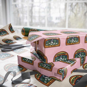 Fresno Nightcrawlers Folklore Gift Wrapping Paper Roll Home Of California Cryptids TS12 Light Pink Print Your Wear