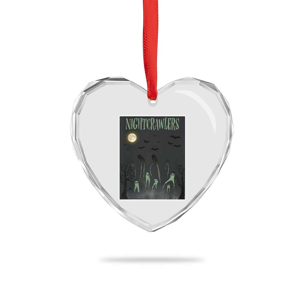 Fresno Nightcrawlers Heart Crystal Glass Ornament Gothic Cryptid Horror Fan Gift TS12 Print Your Wear