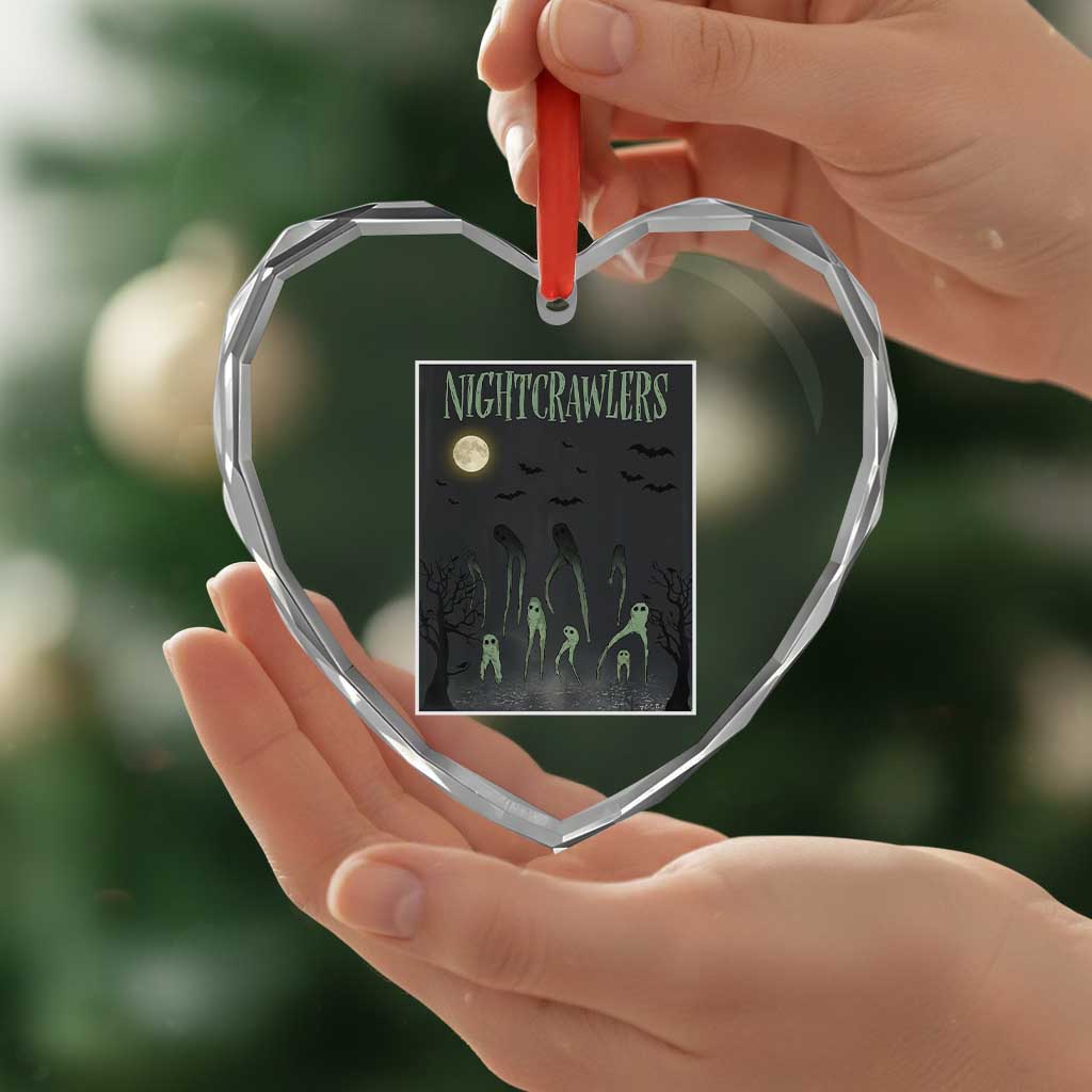 Fresno Nightcrawlers Heart Crystal Glass Ornament Gothic Cryptid Horror Fan Gift TS12 Print Your Wear