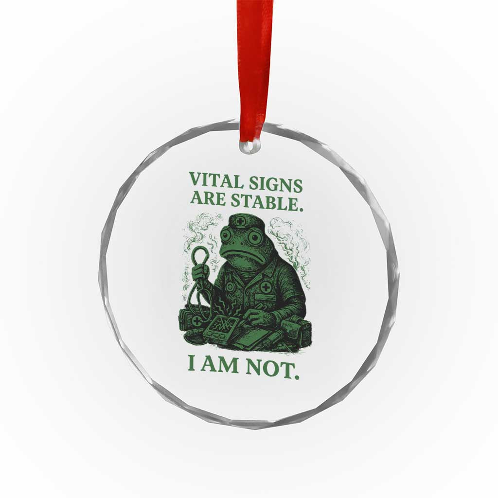 Frog Medic Crystal Glass Ornament Funny Animal EMT Emergency Health Workers TS10 Print Your Wear