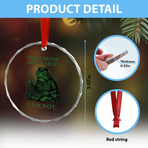 Frog Medic Crystal Glass Ornament Funny Animal EMT Emergency Health Workers TS10 Print Your Wear