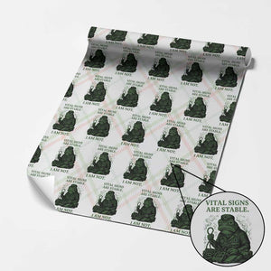 Frog Medic Wrapping Paper Roll Funny Animal EMT Emergency Health Workers TS10 Christmas Plaid Print Your Wear